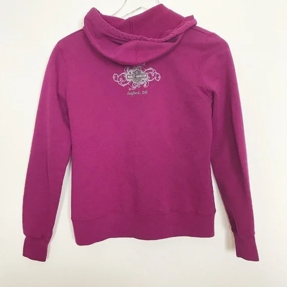 Harley-Davidson zipper hoodie logo front/back - Picture 2 of 8